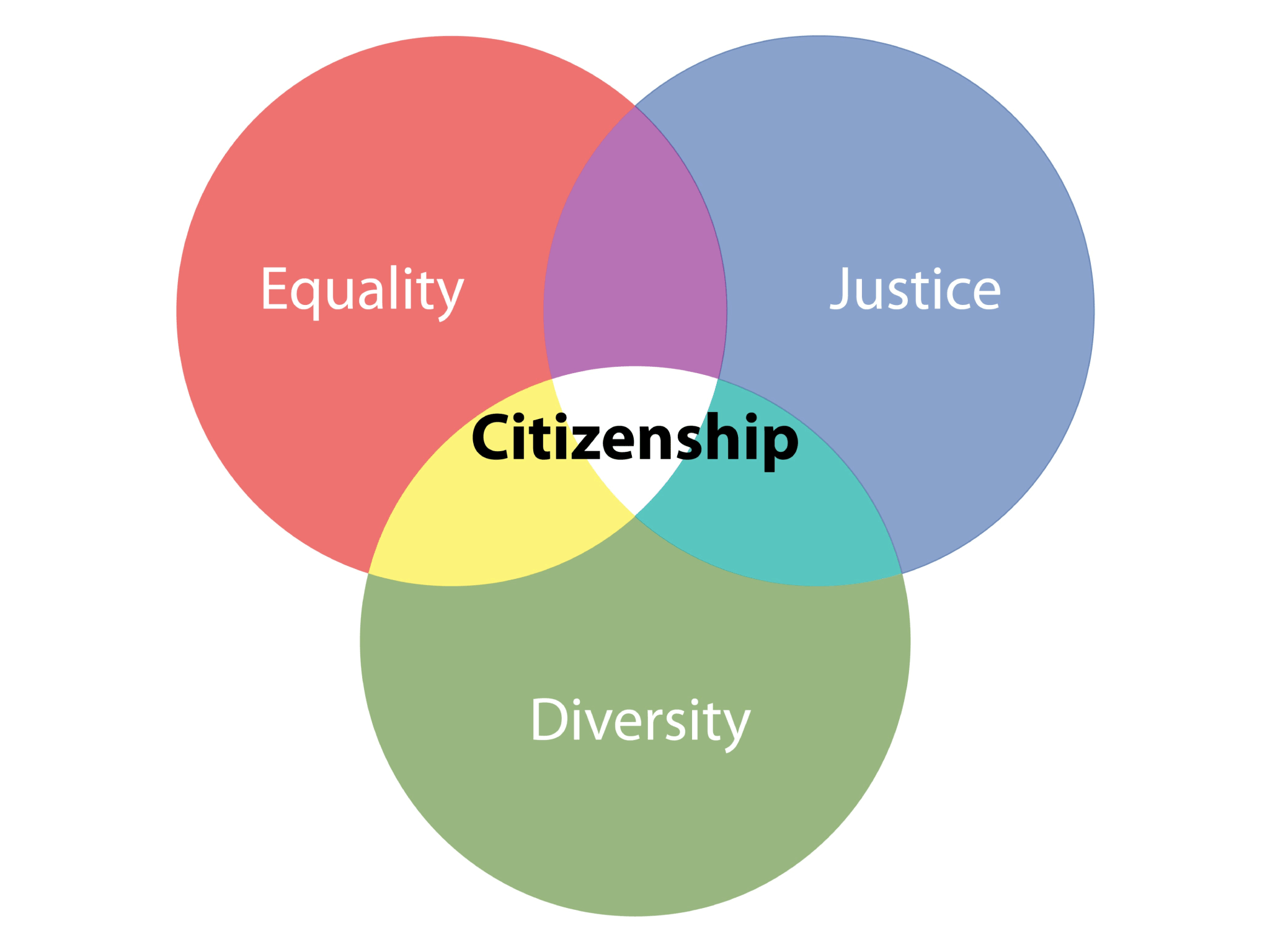 Equality, Justice, Citizenship, Diversity