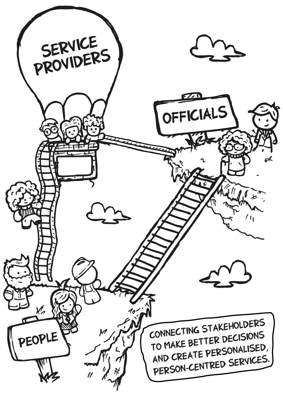 Connecting Service providers, Officials and People