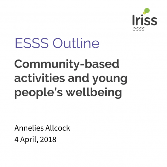 Community-based activities and young people’s wellbeing