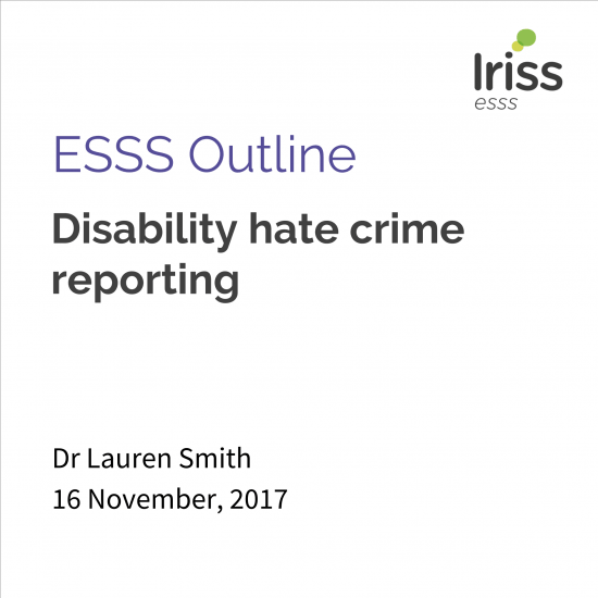 ESSS Outline disability hate crime reporting