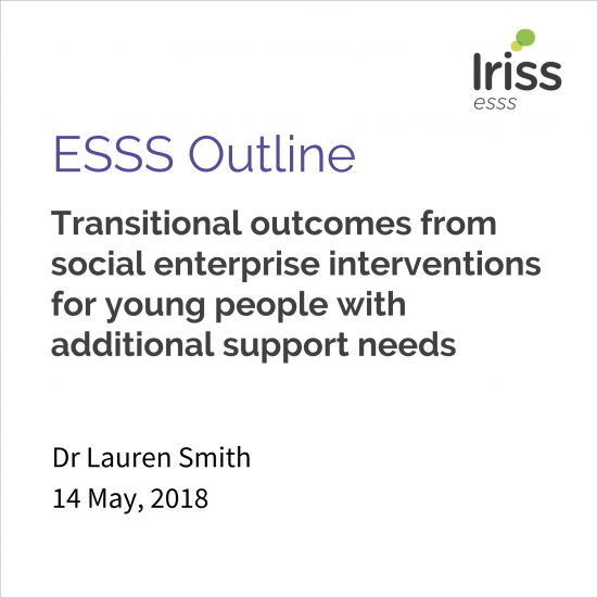 Transitional outcomes from social enterprise interventions for young people with additional support needs
