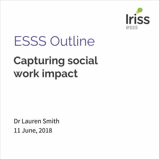 ESSS Outline Capturing social work impact