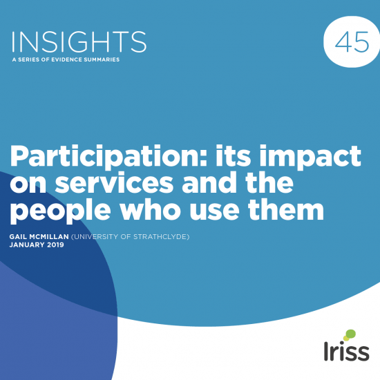 Participation: its impact on services and the people who use them