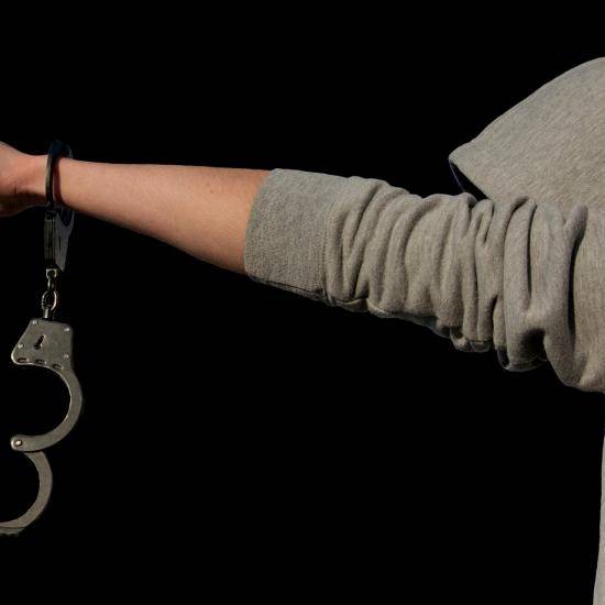 Image of a hooded young person in a handcuff by Alexas_Fotos from Pixabay 