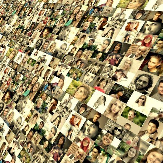 Image of faces photomontage by Gerd Altmann from Pixabay
