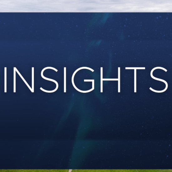 the text 'Insights' on a starry background