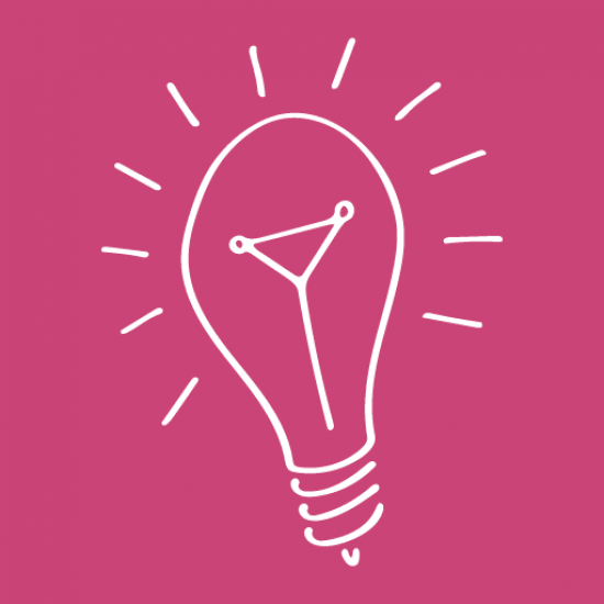 Illustration of inspiration lightbulb