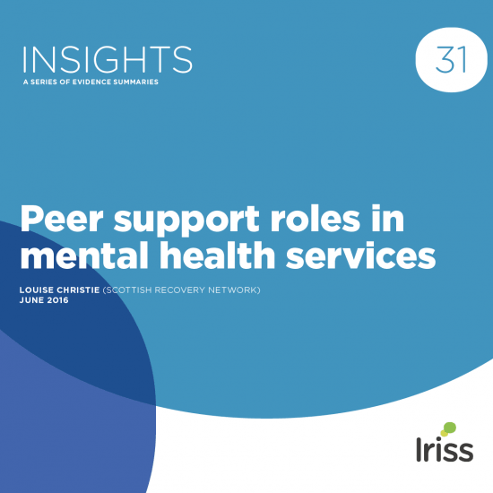 Peer support roles in mental health services