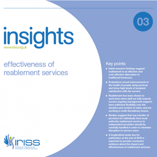 Insight 3 - Effectiveness of reablement services