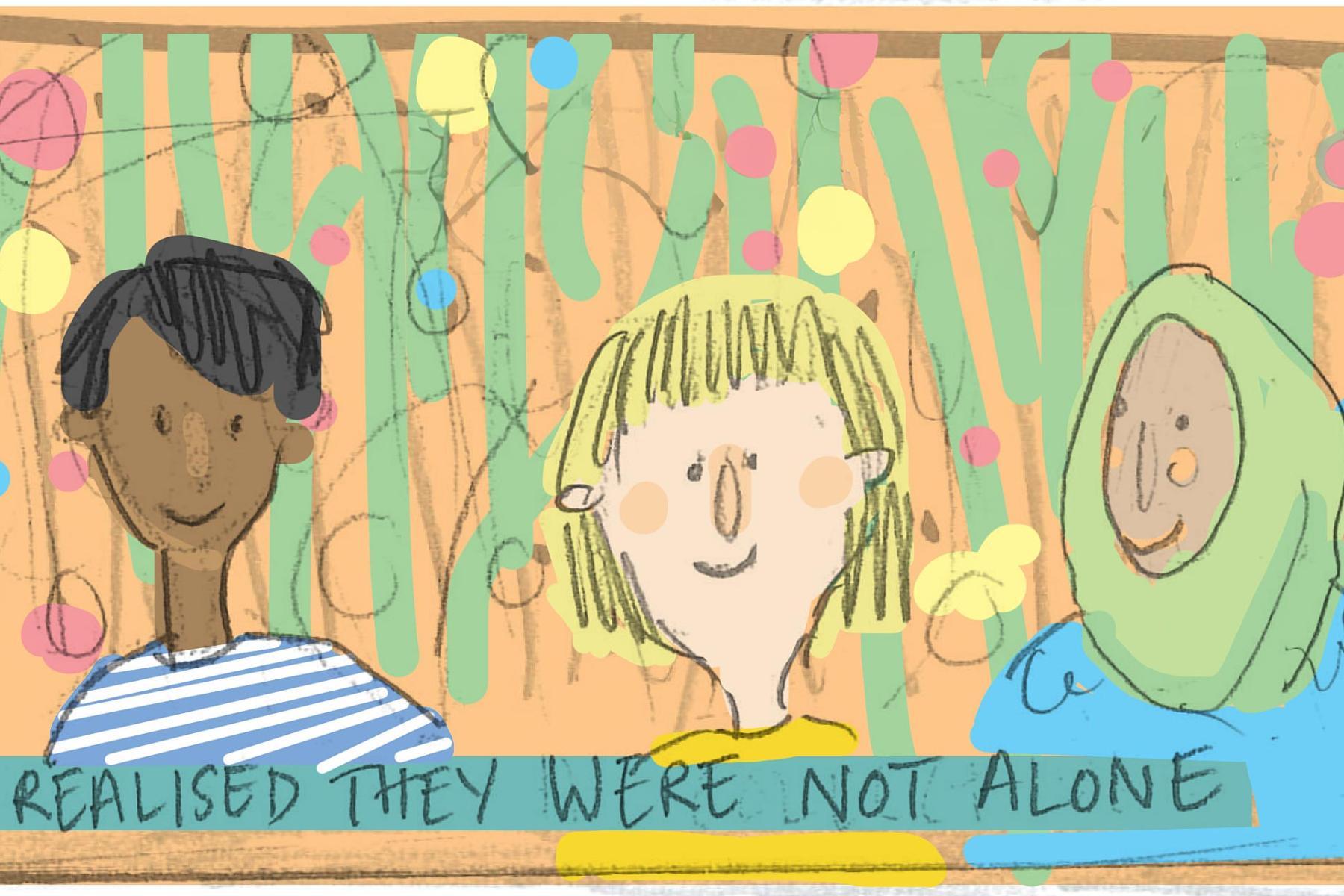 Illustration - They realised they were not alone