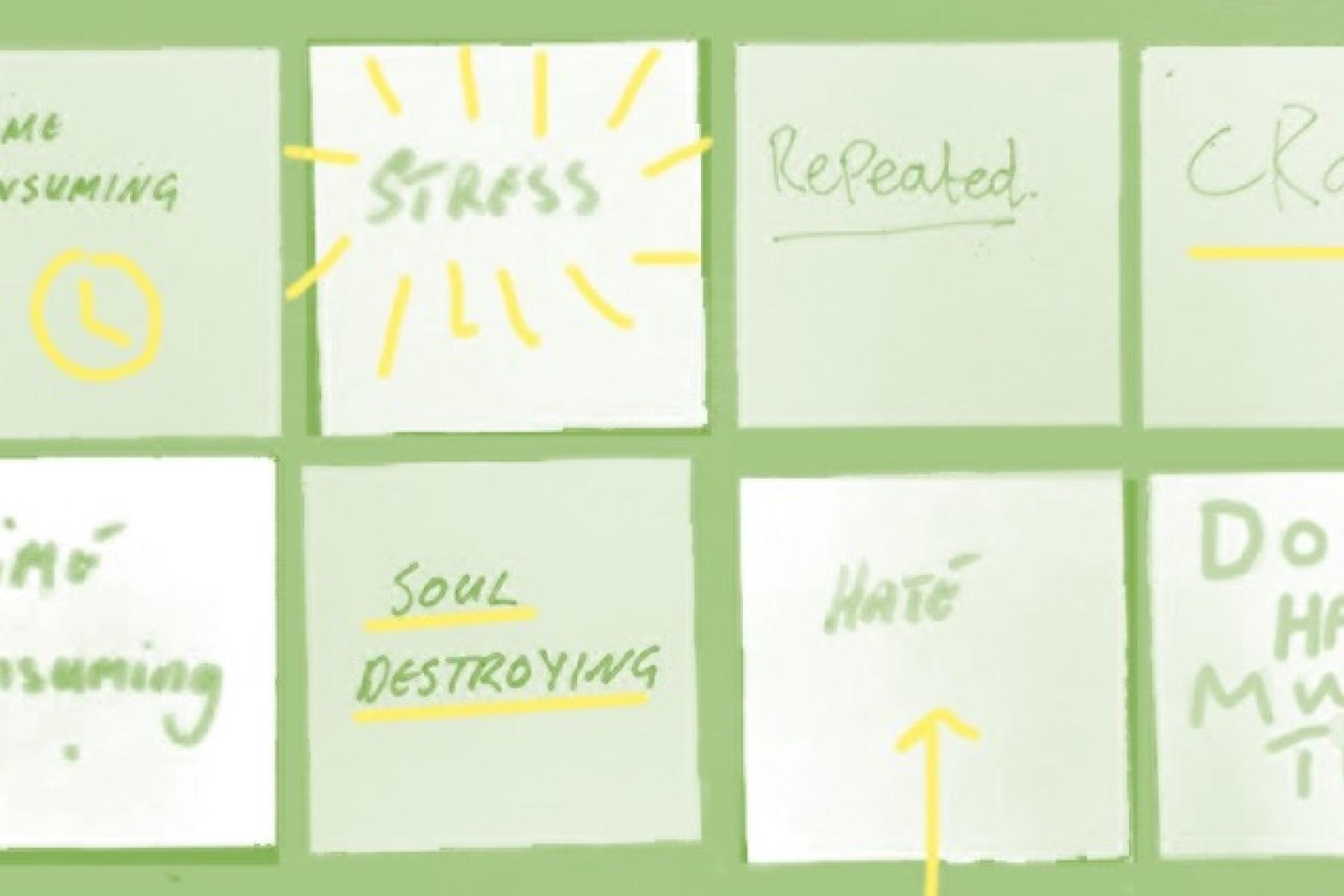 Answers to the question: How do you feel about paperwork?