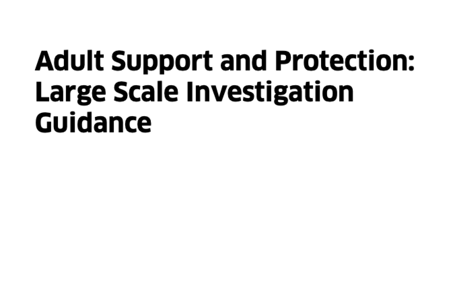 Cover of guidance