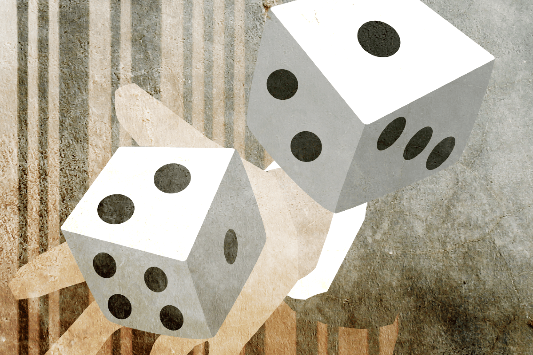 Hand throwing dice