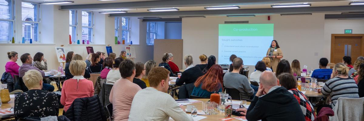 Attendees at Co-production Week Scotland event