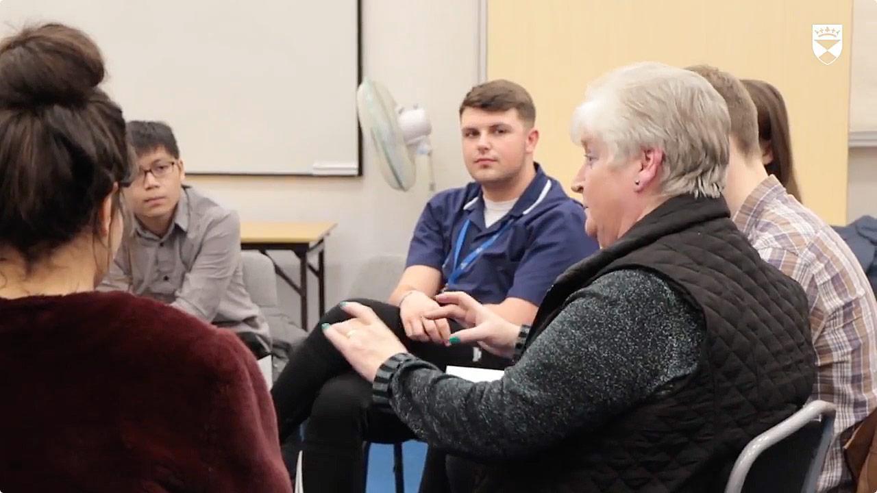 Hearing peoples' lived experiences  - picture from the 2018 inter-professional session