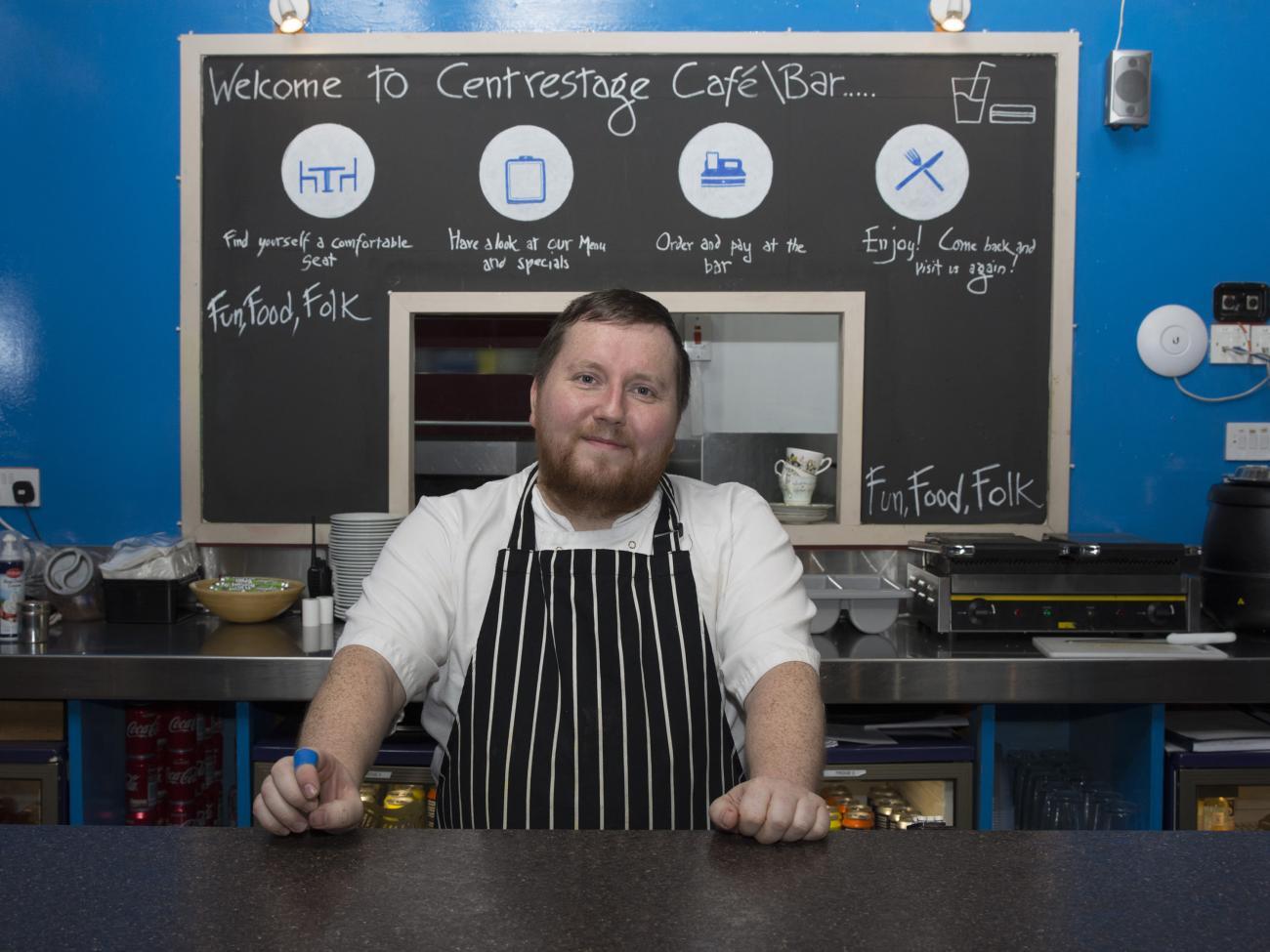 Chef in kitchen