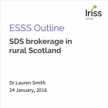 SDS brokerage in rural Scotland