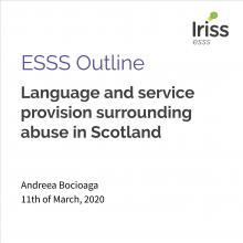 s ESSS Outline: Language and service provision surrounding abuse in Scotland