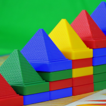 plastic pyramids