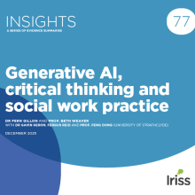 Generative AI, critical thinking and social work practice
