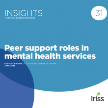 Peer support roles in mental health services