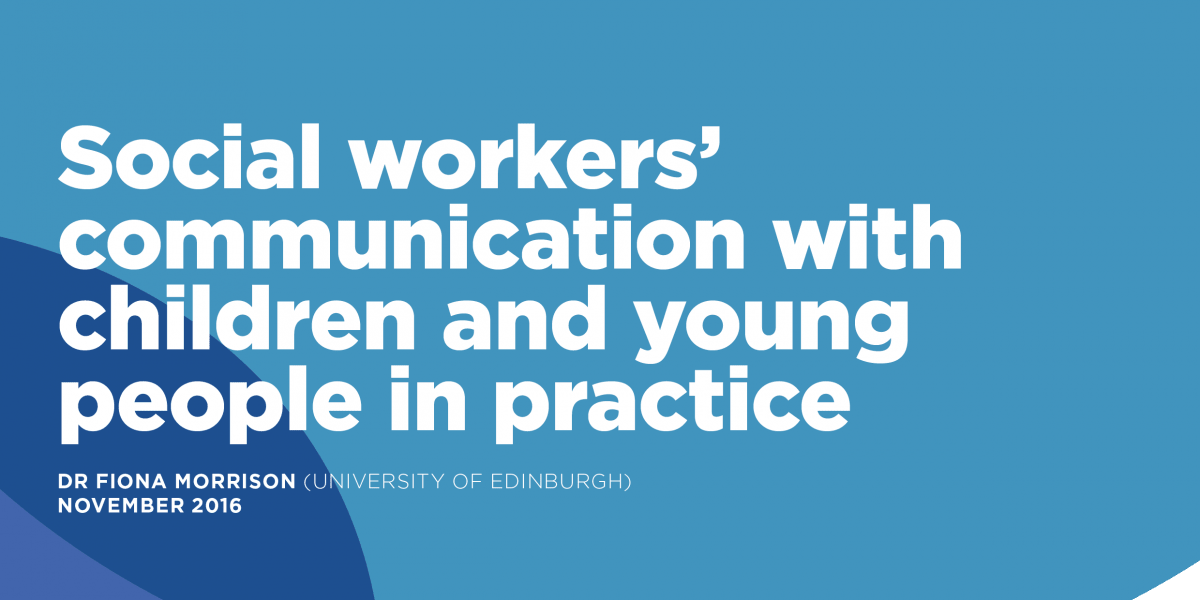 social workers communication with children and young people in