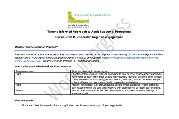 Cover of briefing