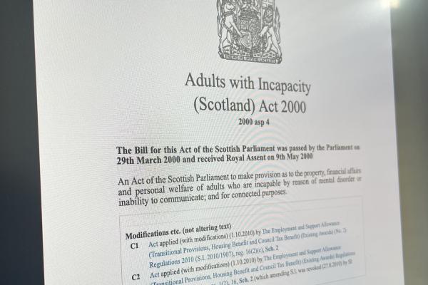 Screenshot of AWI Act