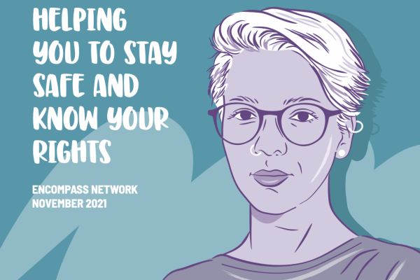 Cover image from report, of woman with short hair and glasses