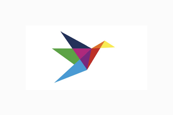 Multicoloured paper bird (GIRFEC logo)