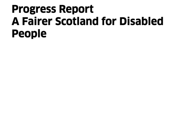 Cover of progress report