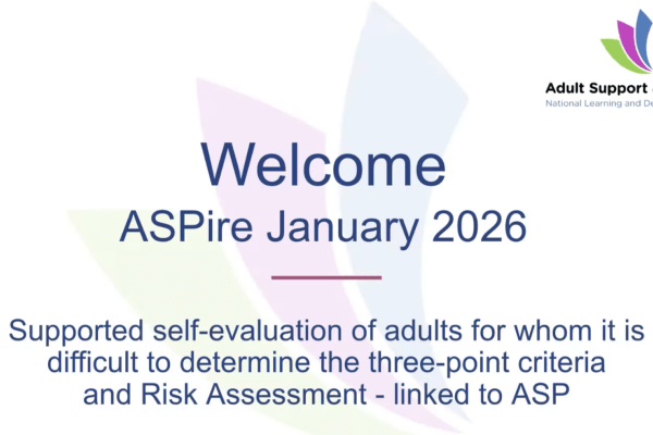 Opening slide of session